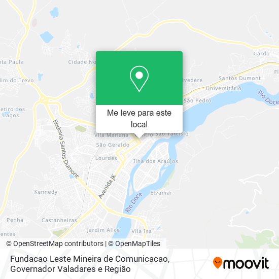 Fundacao Leste Mineira de Comunicacao mapa