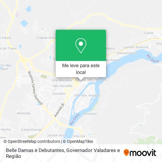 Belle Damas e Debutantes mapa