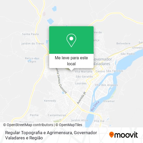 Regular Topografia e Agrimensura mapa