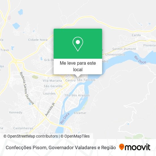 Confecções Pisom mapa