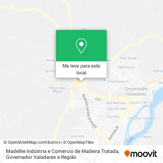 Madelite Indústria e Comércio de Madeira Tratada mapa