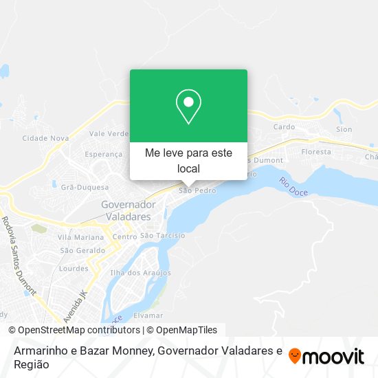 Armarinho e Bazar Monney mapa