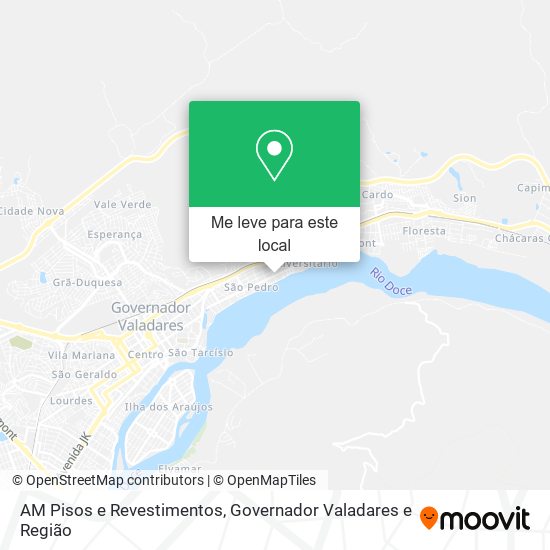 AM Pisos e Revestimentos mapa