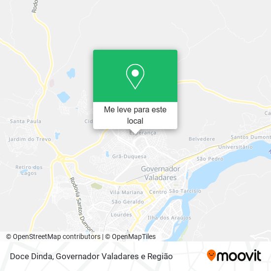Doce Dinda mapa