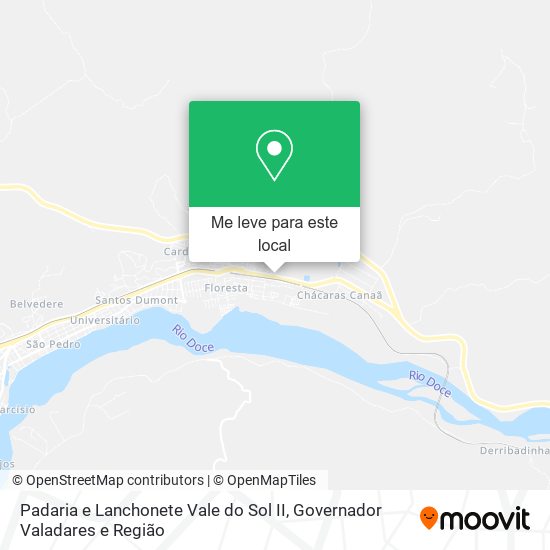 Padaria e Lanchonete Vale do Sol II mapa