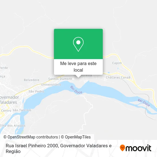 Rua Israel Pinheiro 2000 mapa