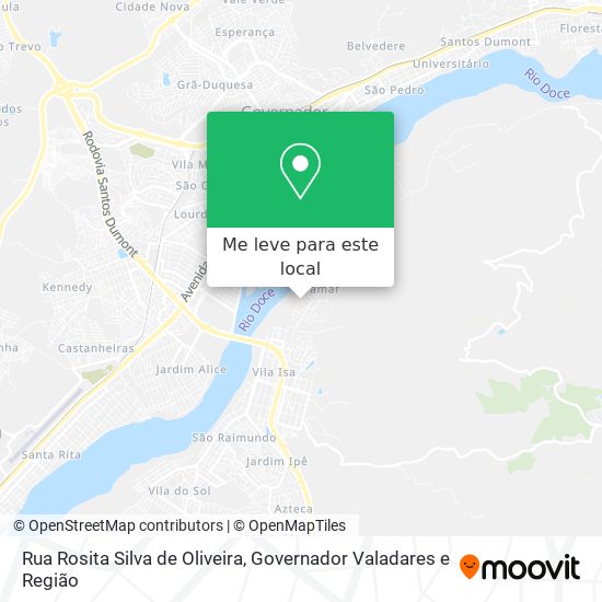 Rua Rosita Silva de Oliveira mapa
