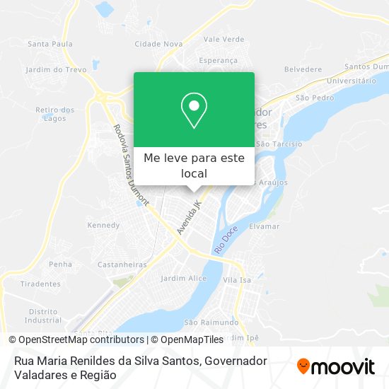 Rua Maria Renildes da Silva Santos mapa
