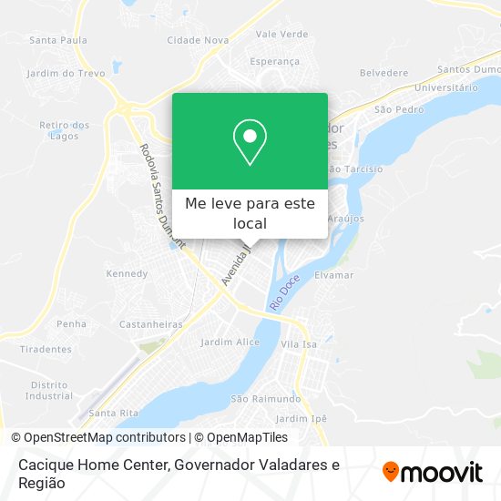 Cacique Home Center mapa