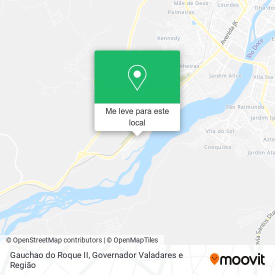 Gauchao do Roque II mapa