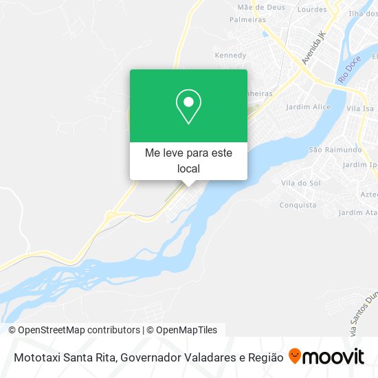 Mototaxi Santa Rita mapa