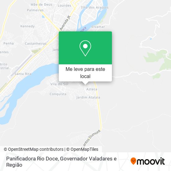 Panificadora Rio Doce mapa