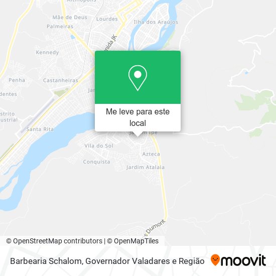 Barbearia Schalom mapa