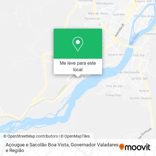 Açougue e Sacolão Boa Vista mapa