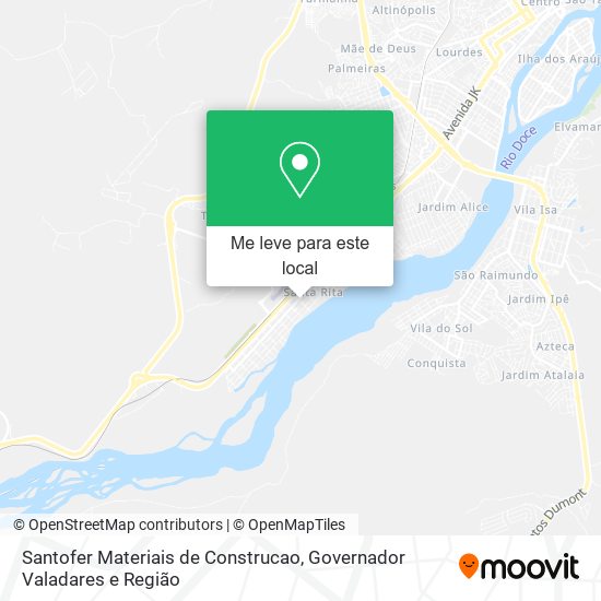 Santofer Materiais de Construcao mapa