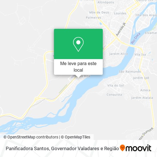 Panificadora Santos mapa