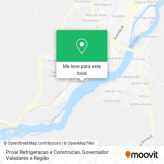 Proar Refrigeracao e Construcao mapa
