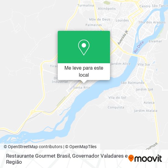 Restaurante Gourmet Brasil mapa