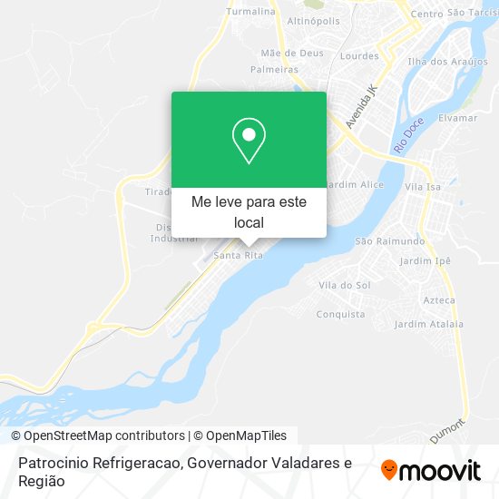 Patrocinio Refrigeracao mapa