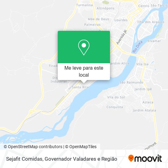 Sejafit Comidas mapa