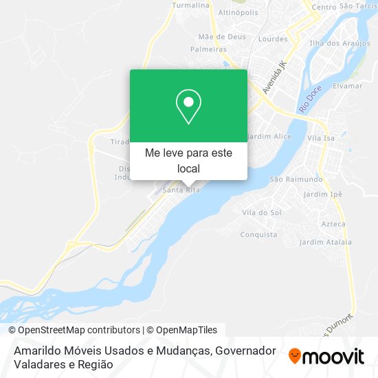 Amarildo Móveis Usados e Mudanças mapa