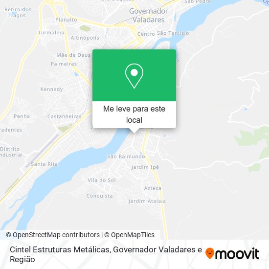 Cintel Estruturas Metálicas mapa