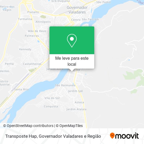 Transposte Hap mapa