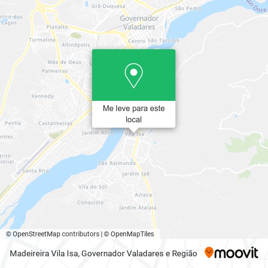 Madeireira Vila Isa mapa