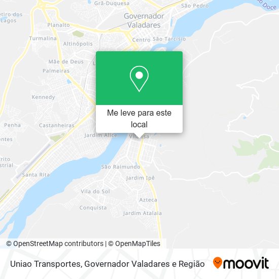 Uniao Transportes mapa