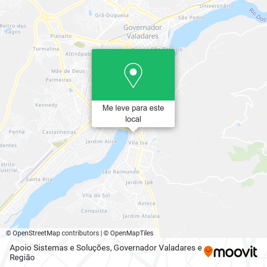 Apoio Sistemas e Soluções mapa