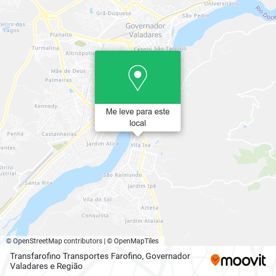 Transfarofino Transportes Farofino mapa