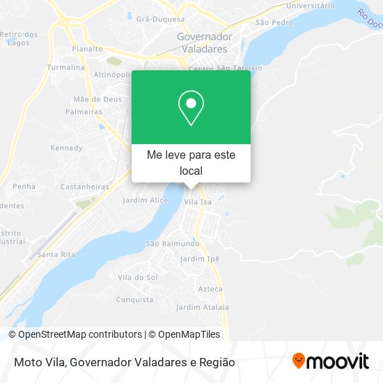 Moto Vila mapa