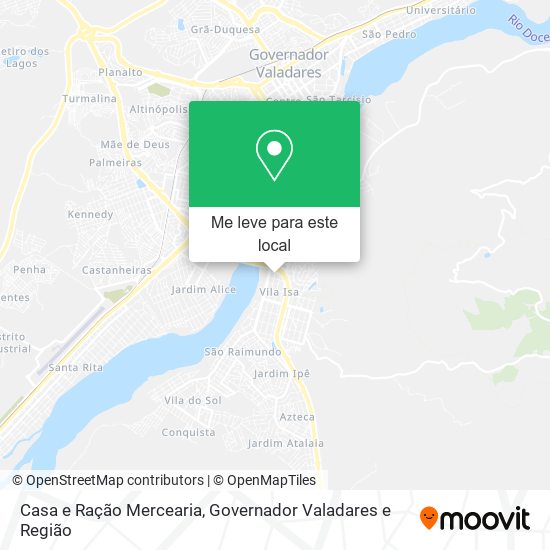 Casa e Ração Mercearia mapa