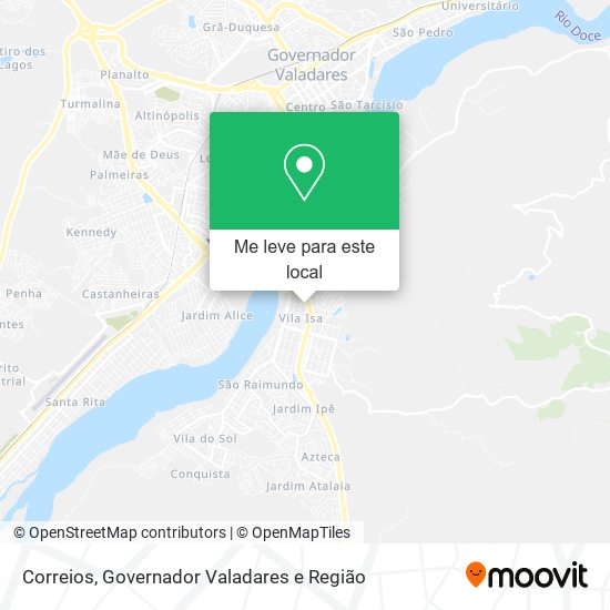 Correios mapa