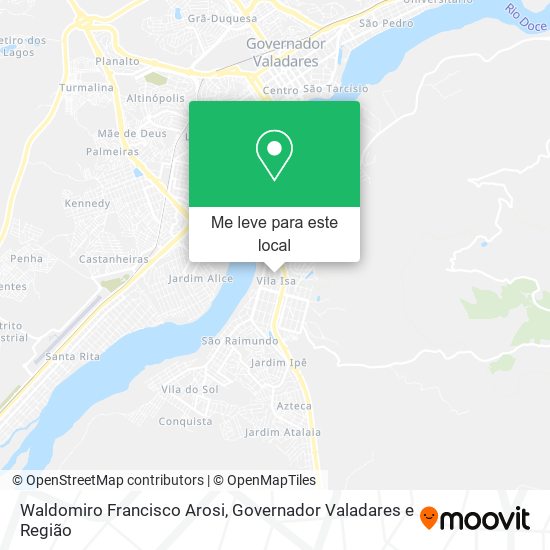 Waldomiro Francisco Arosi mapa