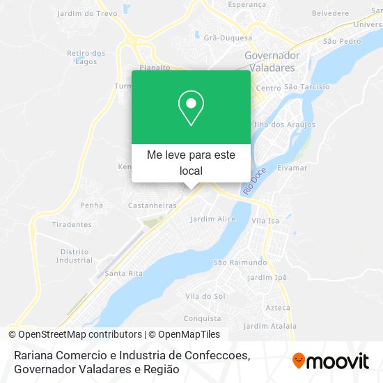 Rariana Comercio e Industria de Confeccoes mapa