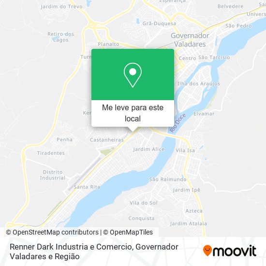 Renner Dark Industria e Comercio mapa