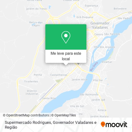 Supermercado Rodrigues mapa