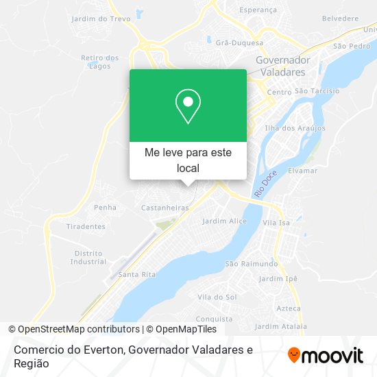 Comercio do Everton mapa