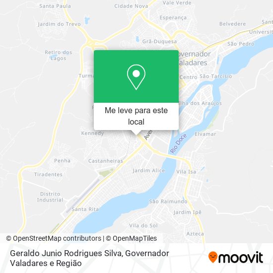 Geraldo Junio Rodrigues Silva mapa