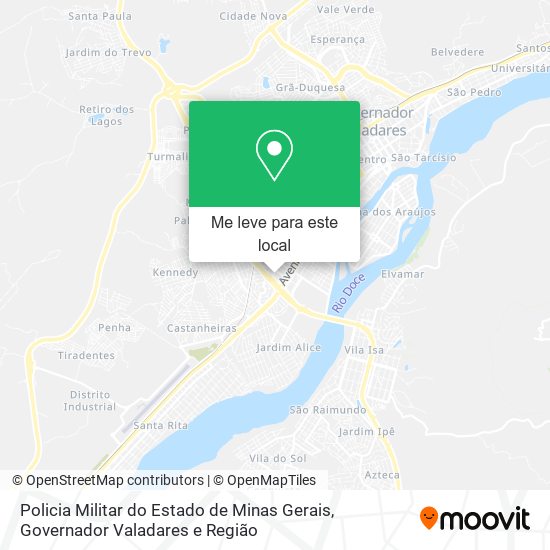 Policia Militar do Estado de Minas Gerais mapa