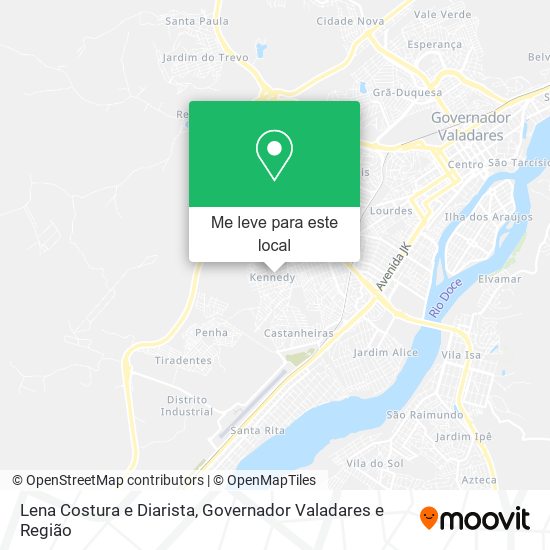 Lena Costura e Diarista mapa