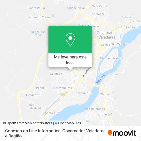 Conexao on Line Informatica mapa
