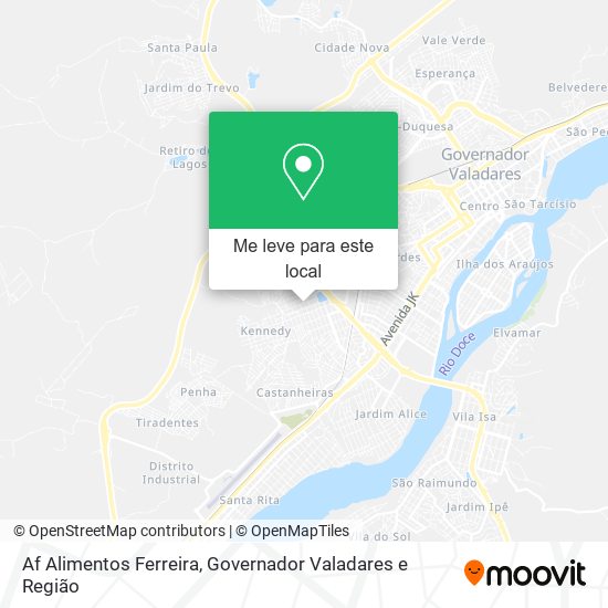 Af Alimentos Ferreira mapa