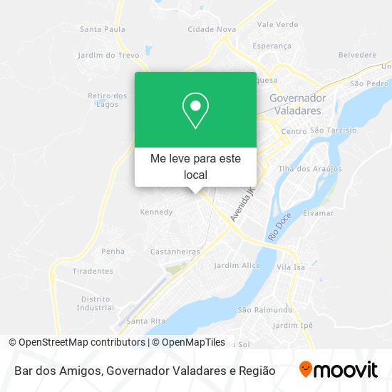 Bar dos Amigos mapa