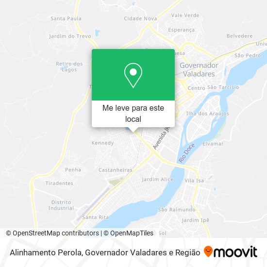 Alinhamento Perola mapa