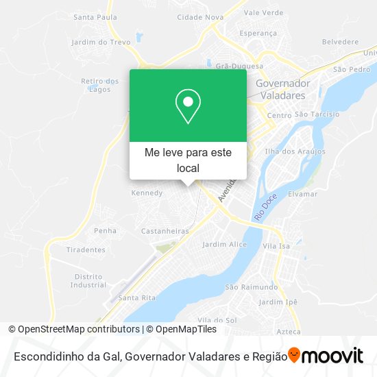 Escondidinho da Gal mapa