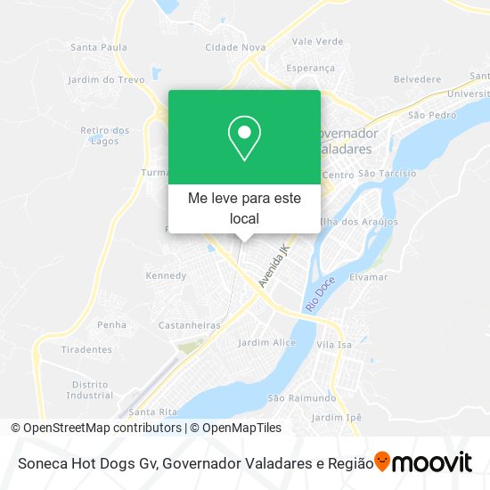Soneca Hot Dogs Gv mapa