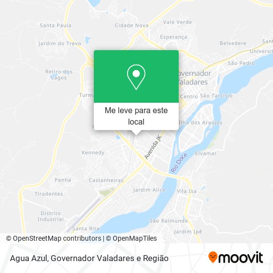 Agua Azul mapa