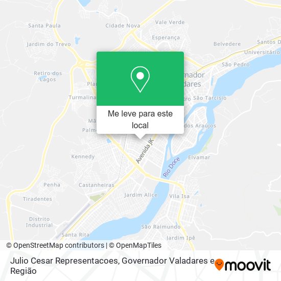 Julio Cesar Representacoes mapa